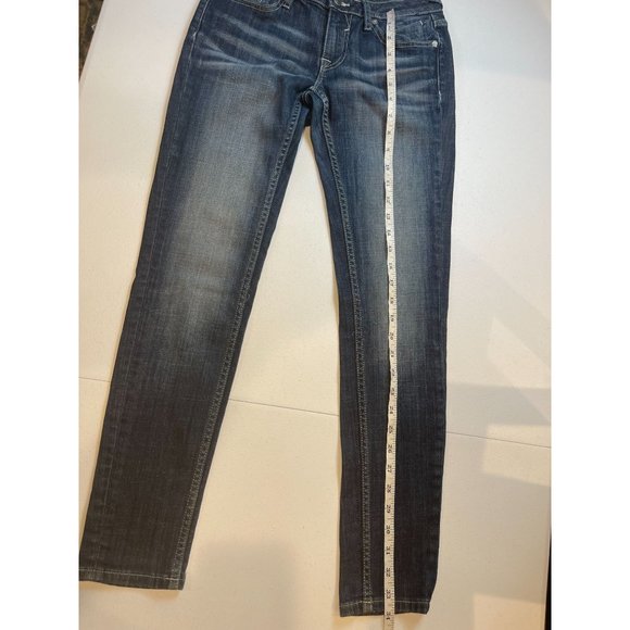 VIGOSS Womens Jeans The Chelsea Skinny Low Rise Flat Front Blue Size W24XL29 - Picture 6 of 11